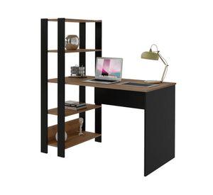 Escritorio Match pino/negro 134.5x120x63