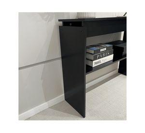Aparador Creta negro 78.5x100x30 cm