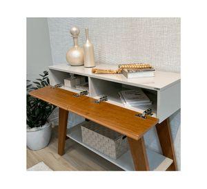 Arrimo aparador rectangular Malibu 80x100x33.5 cm cerezo off white