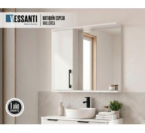 Botiquín espejo Mallorca blanco 60x13x55 cm