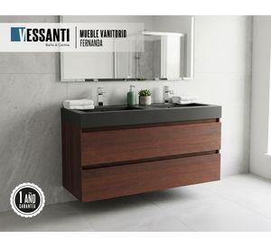 Mueble vanitorio doble 120x46x60cm Fer