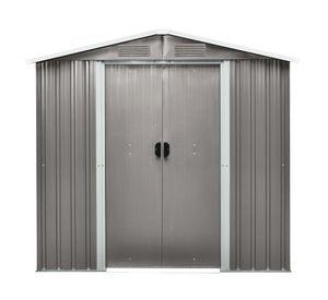 Bodega de jardín SD-YX56 2.5 m2 gris claro 184x194x131 cm