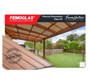 Plancha fibra de vidrio Femonativa 1.2 mm 90x300 cm