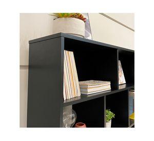 Estante Book negro 109x25x91 cm