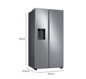 Refrigerador SBS Samsung RS60T5200S9-ZS, caja genérica.