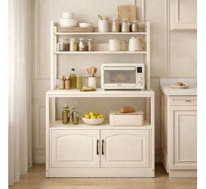 Mueble De Cocina Estante Organizador Con Puerta 100x40x158cm Blanco