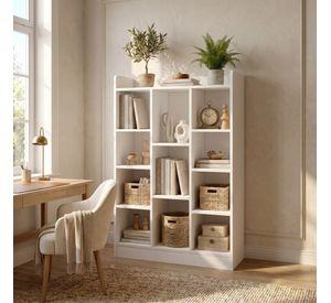 Organizador De Libros Repisa Estante Biblioteca Librero 71cm Blanco