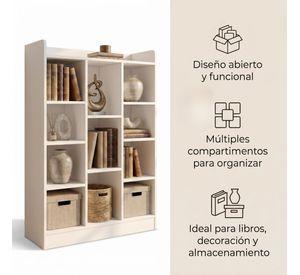 Organizador De Libros Repisa Estante Biblioteca Librero 71cm Blanco