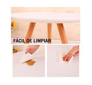 Mesa Auxiliar Redonda Mesa Lateral Centro De Madera Living