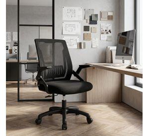 Silla De Oficina Escritorio Ejecutiva Ecomonico Resistente Negro Poliéster