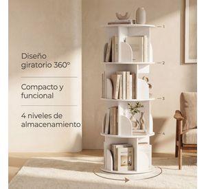Biblioteca Giratoria Librero Organizador Libros Alto 129cm