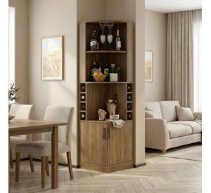 Mueble De Bar Esquinero Multifuncional 180x47x47cm