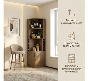 Mueble De Bar Esquinero Multifuncional 180x47x47cm