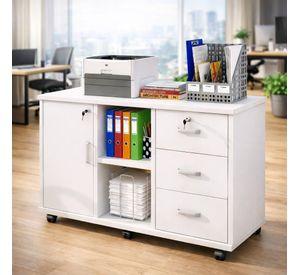 Mueble De Oficina Archivador Gabinete Con Llave Con Rueda