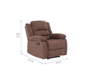Berger Reclinable Martell Terciopelo Elephant