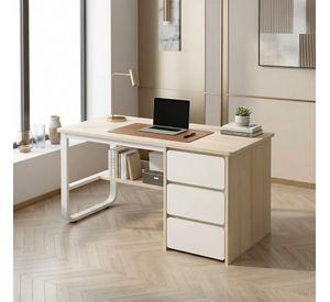 Escritorio Pata Metal Oficina Cajon 140x50x74cm Homer Design