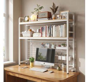 Organizador De Escritorio Multifuncional Con Repisa Metal