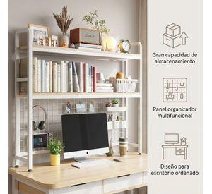 Organizador De Escritorio Multifuncional Con Repisa Metal