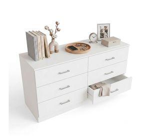 Cómoda 6 Cajones Cajonera mueble organizador dormitorio