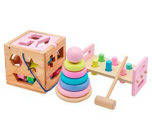 Set infantil madera Josefa rosado