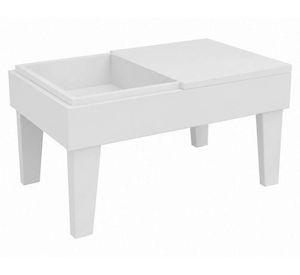 Mesa de centro rectangular Veneza 35x41.3x67.6 cm blanco