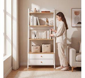 Repisa Biblioteca Organizador Estante Para Plantas 150cm Blanco