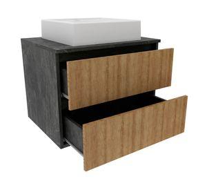 Mueble baño aéreo BN 45x60x46.9 cm mármol/lunar