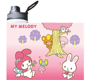 BOTELLA DE AGUA ESTAMPADA DE My Melody, Love HELLO KITTY 1 REGALO 850ML