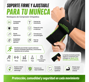 Munequera Deportiva Con Velcro Ajustable Deroyal 98722