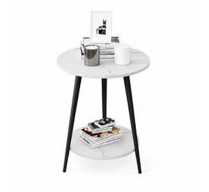 Mesa de Centro Redonda 40x40x52cm Decoración Minimalista