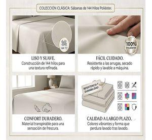 KIT DE SABANAS DE 144 HILOS SUPER KING W3