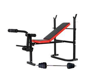 Banca De Pesas Plegable Con Barra y Discos 20kg Live Sport