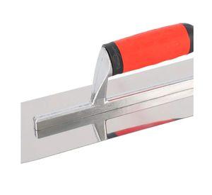 Llana De Enlucido De Acero Inoxidable Curva Hormigon 40x10cm