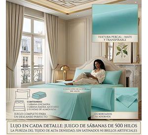 KIT DE SABANAS DE 500 HILOS 1,5 PLAZA W10