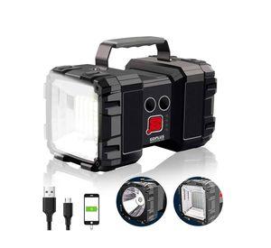 Linterna Recargable Doble Cabeza Led Multiuso Emergencia