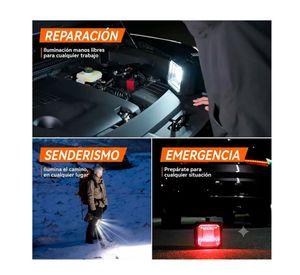Linterna Recargable Doble Cabeza Led Multiuso Emergencia