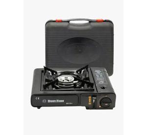 Cocina Portátil Con Maletin De Trasporte Cocinilla Camping Negro