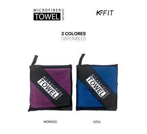 Toallas Microfibra Grande Secado Rápido Pack + Estuche Morado K-fit