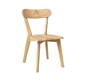 Silla Para Comedor Cocina Madera Moderna Respaldo Curvo Fresno Natural