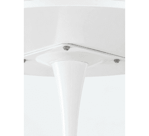 Mesa Comedor Redonda Tulip 100 cm con Base Pedestal de Acero
