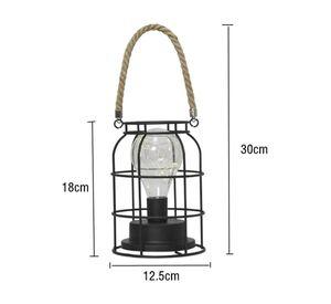 Pack x4 Lampara De Mesa Colgante Vintage Luz Led