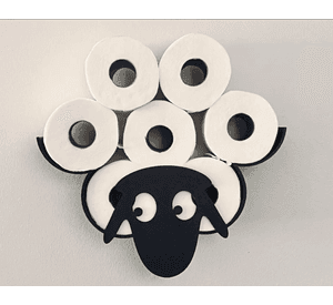 Soporte Prints Patro para papel higiénico en forma de oveja