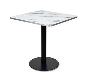 Mesa Cocina Comedor Café Bar Cuadrada Moderna 70x70 Oslo Blanca