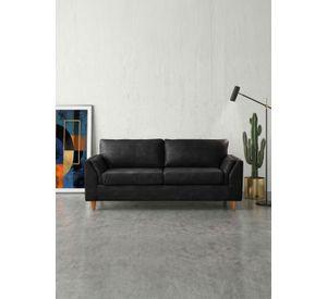 Sofá Milan 3C Cuero Kentucky Con Asiento de Resortes&nbsp;Pocket