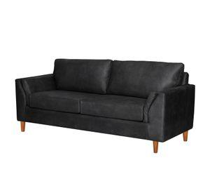 Sofá Milan 3C Cuero Kentucky Con Asiento de Resortes&nbsp;Pocket