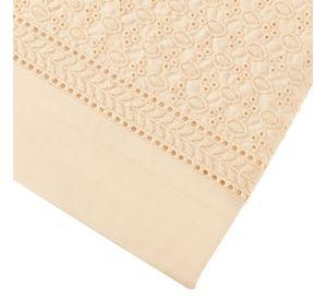 Juego de Sabanas 180 Hilos Broderie Beige Superking