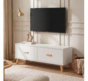 Rack Tv 100x30x40cm 2 Tiras Hecho Por Melamina Homer Design