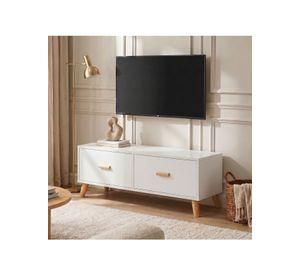 Rack Tv 100x30x40cm 2 Tiras Hecho Por Melamina Homer Design