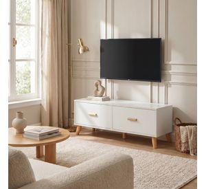 Rack Tv 100x30x40cm 2 Tiras Hecho Por Melamina Homer Design