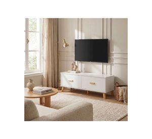 Rack Tv 100x30x40cm 2 Tiras Hecho Por Melamina Homer Design